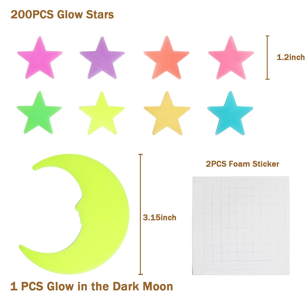 GLOCARNIVAL 3D moon on ceiling adds soft nighttime illumination.