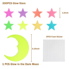 GLOCARNIVAL 3D moon on ceiling adds soft nighttime illumination.