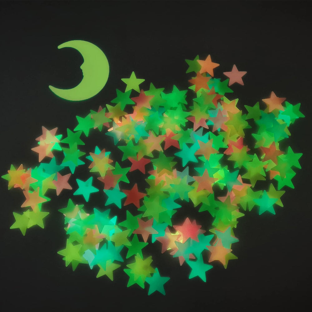 GLOCARNIVAL kids' room decor featuring glow stars supports imaginative play.
