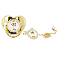 GLOGLOW luxury golden letter pacifier set for newborn photography