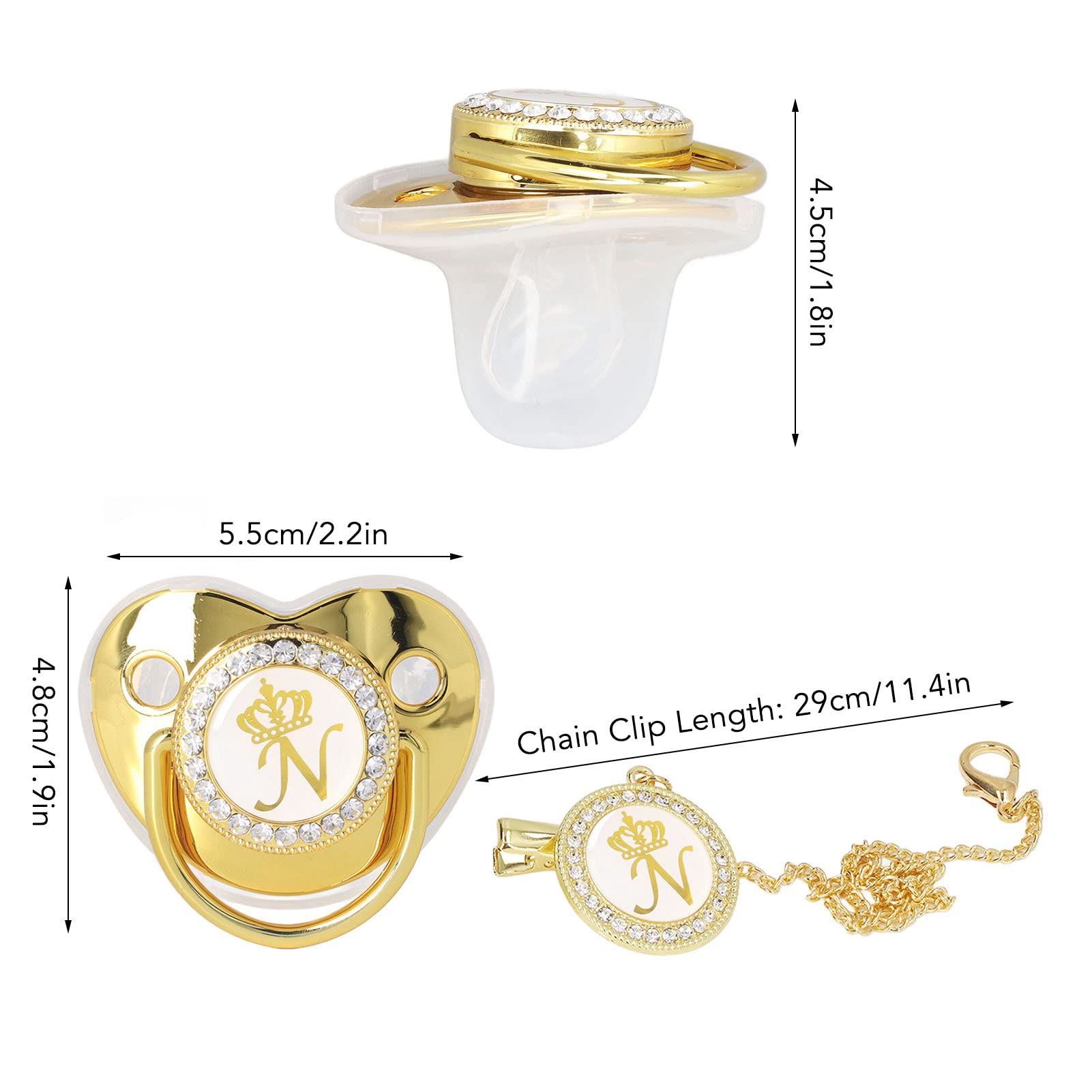 GLOGLOW pacifier with clips ensures secure attachment during shoots.