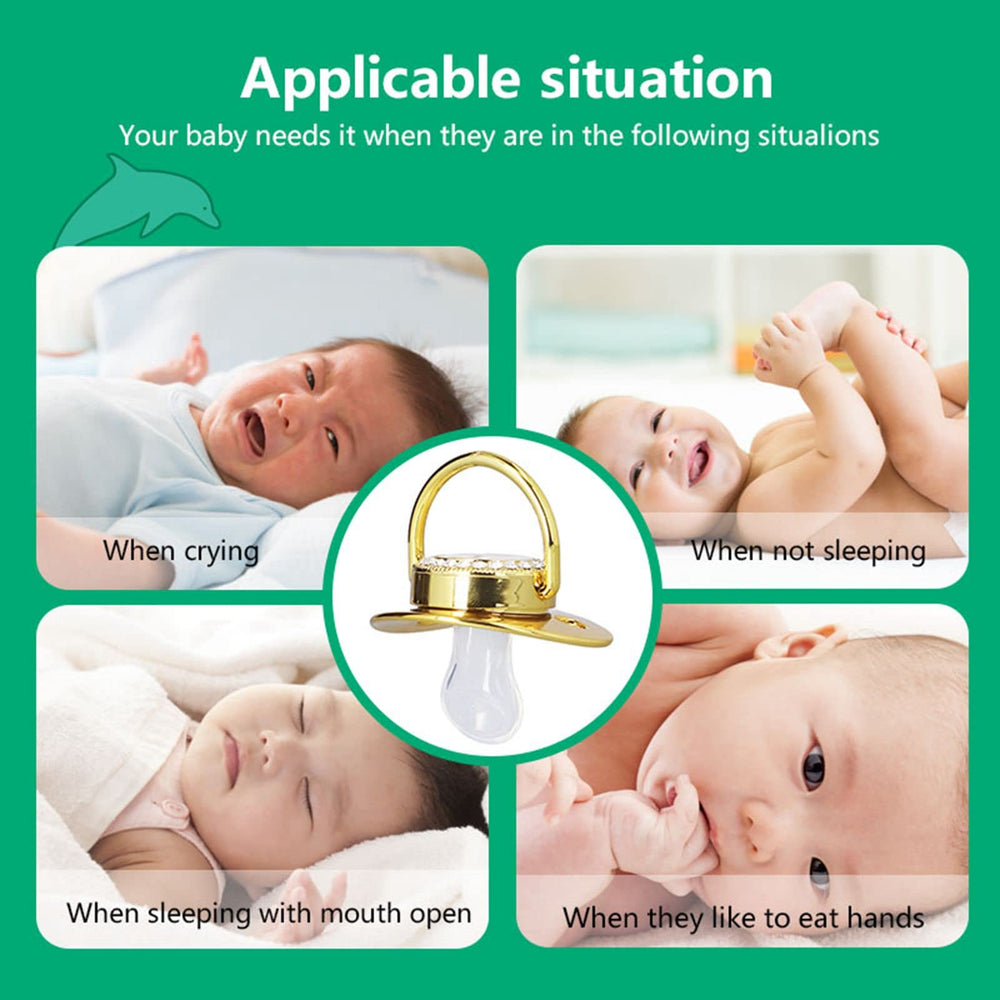 GLOGLOW Size M pacifier set designed for growing babies