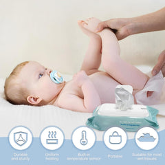 Glomora Wipe Warmer heat-surfaces focus for warm wipes.