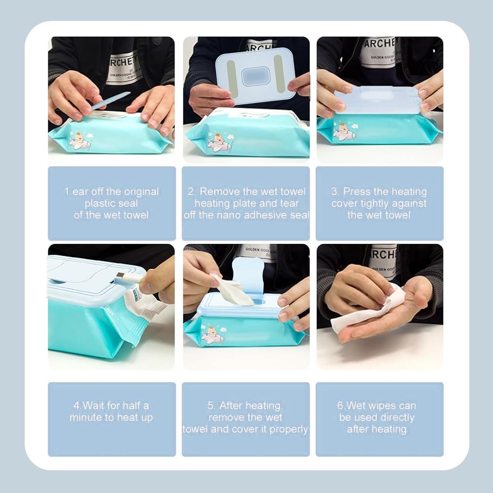 Glomora Baby Wipe Warmer lid design emphasizes moisture retention.