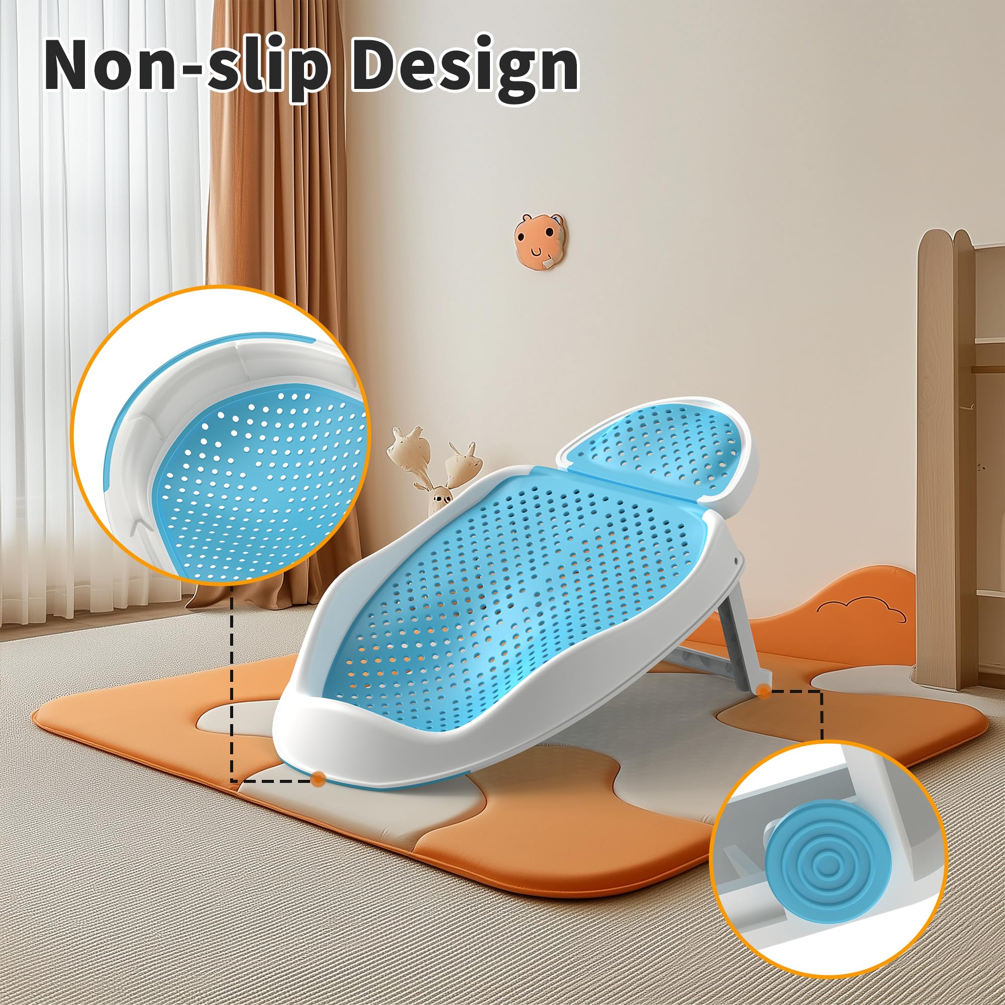 GloTika mesh interlayer offers soft contact against baby skin.
