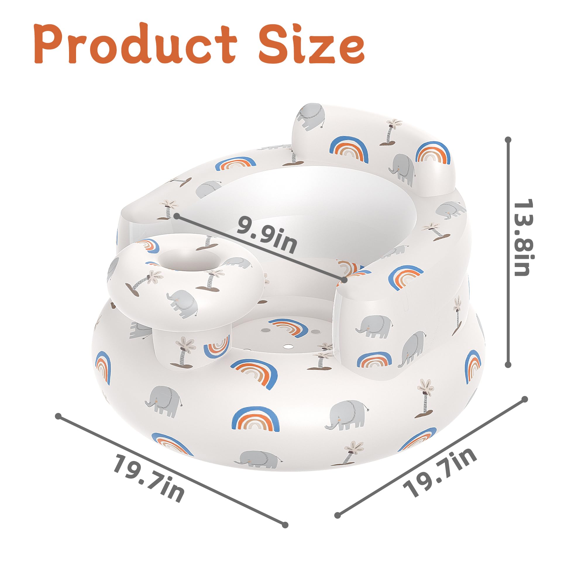 GloTika seat backrest provides supportive surround for baby