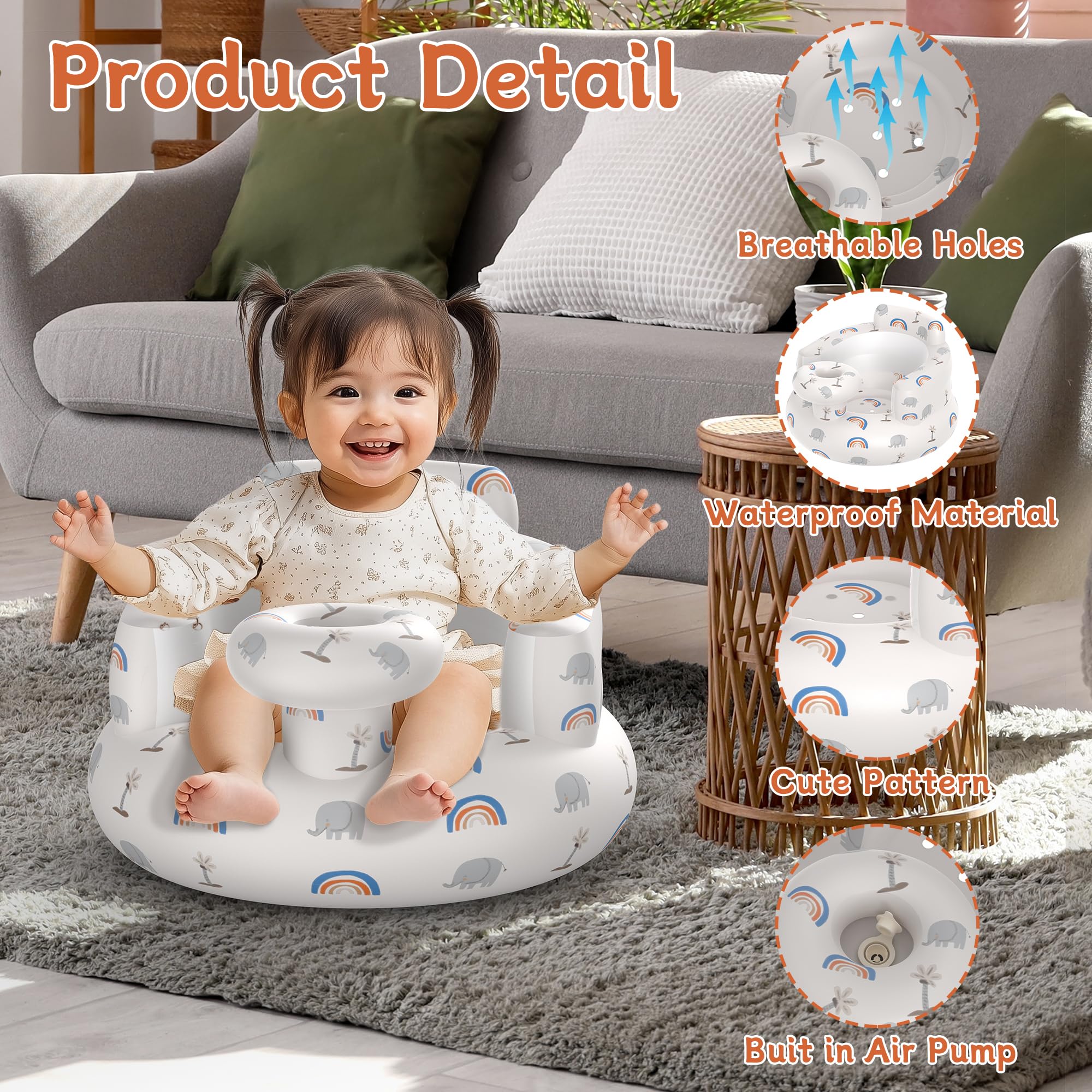GloTika surface featuring elephant and rainbow pattern for engagement