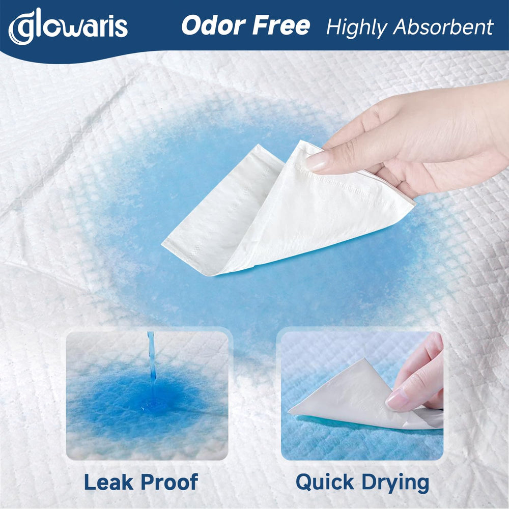 Glowaris underpad is ideal for dog training and senior pets to protect bedding.