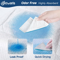 Glowaris underpad is ideal for dog training and senior pets to protect bedding.