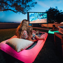 GLOWBED LED remote control highlights quick color changes for cozy bedtimes.