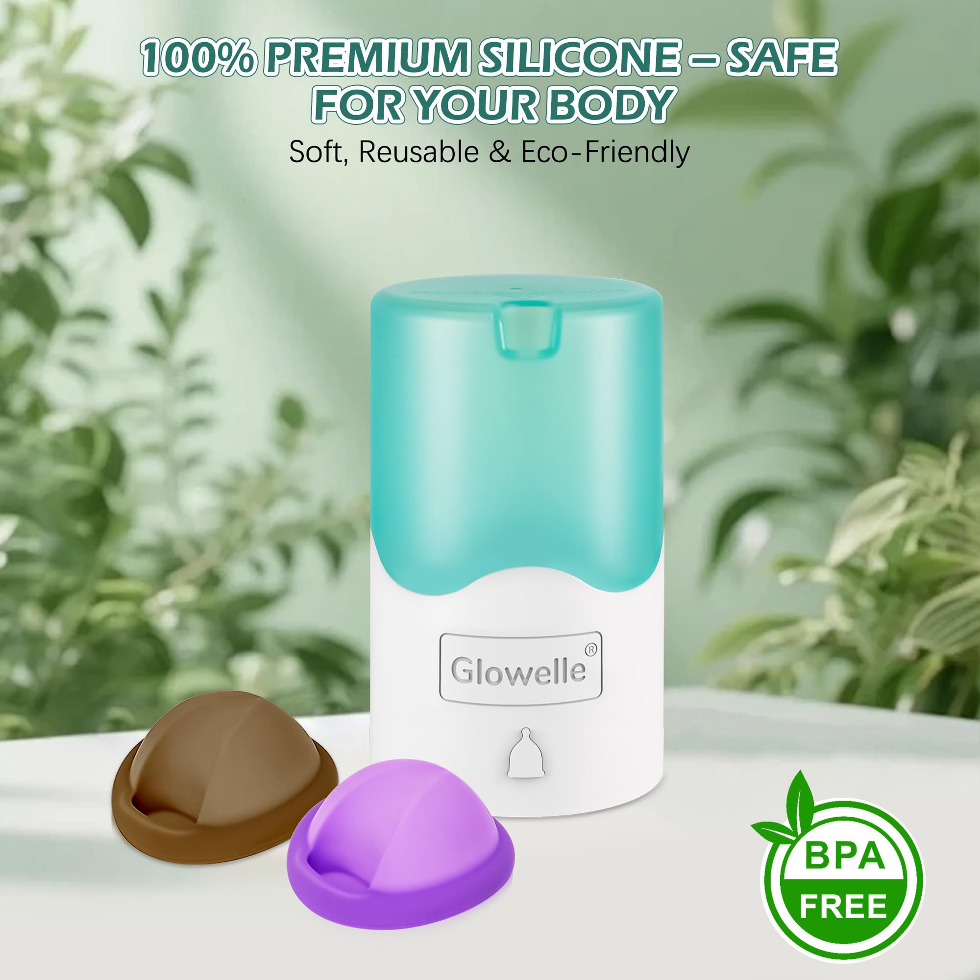 Glowelle steaming action in three minutes, fast sanitation on demand.