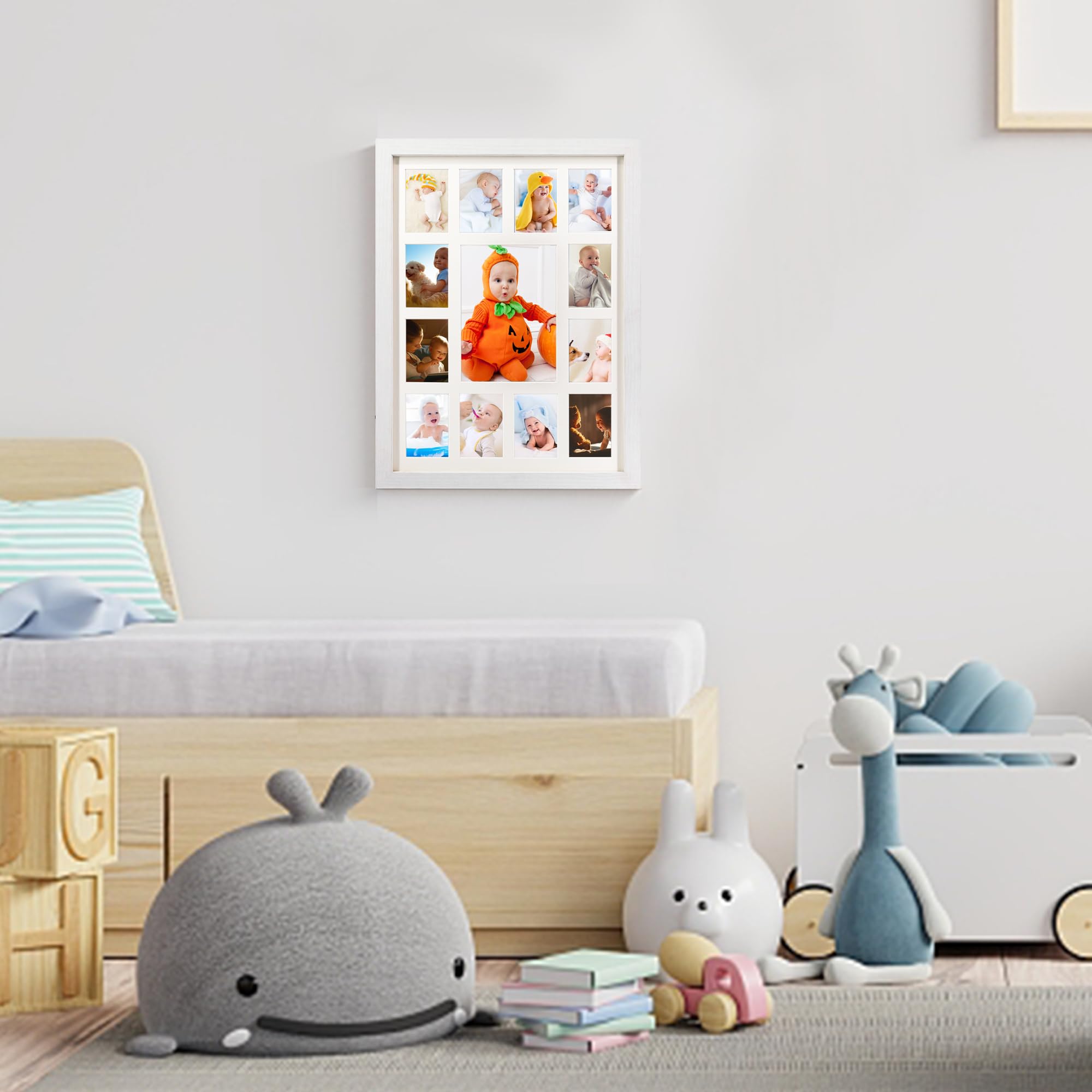 GMFrames white mat frame fits nursery or classroom decor beautifully