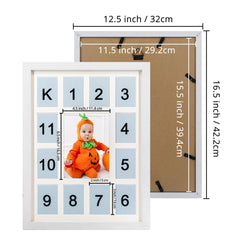 GMFrames white frame with mat complements nursery decor and highlights memories