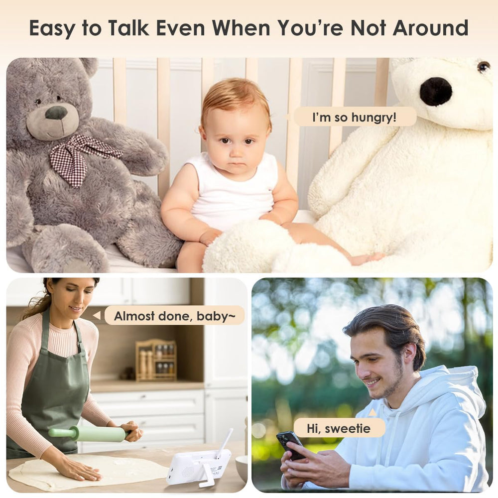 GMK baby monitor RGB nightlights and lullabies soothe baby at bedtime
