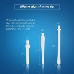 GNEGKLEAN enema kit hooks enable easy bathroom storage.