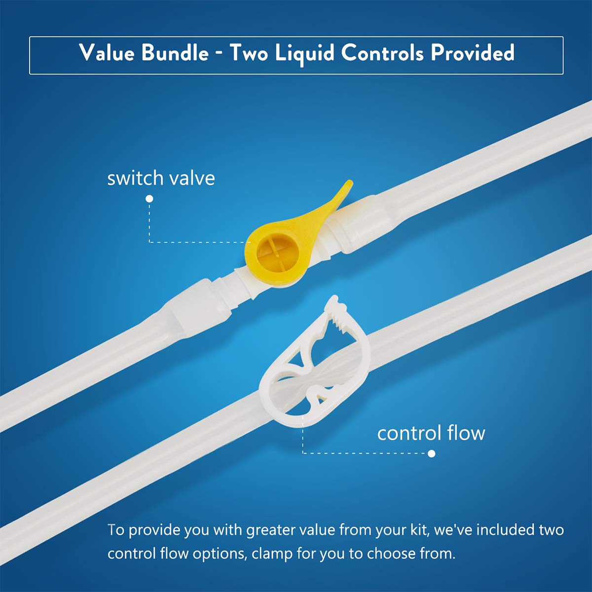 GNEGKLEAN red-flow valve allows adjustable water rate for comfort.