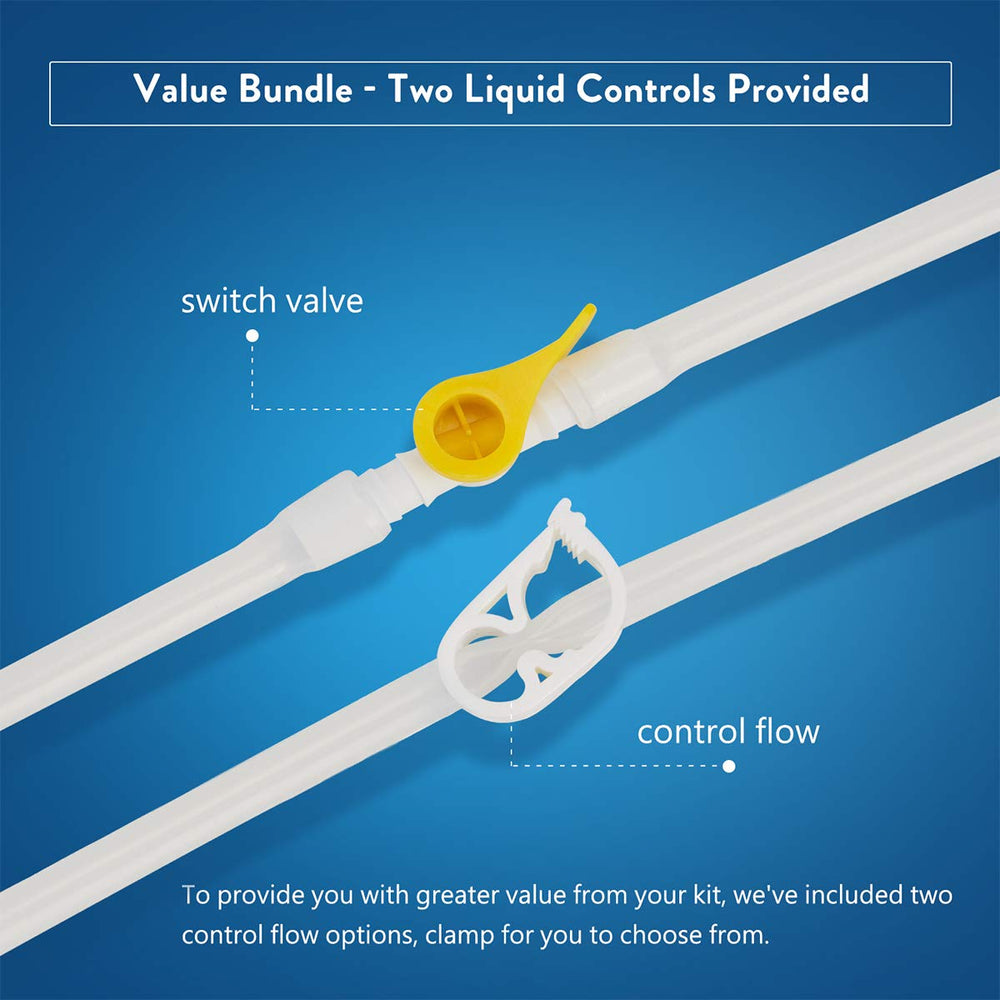 GNEGKLEAN red-flow valve allows adjustable water rate for comfort.