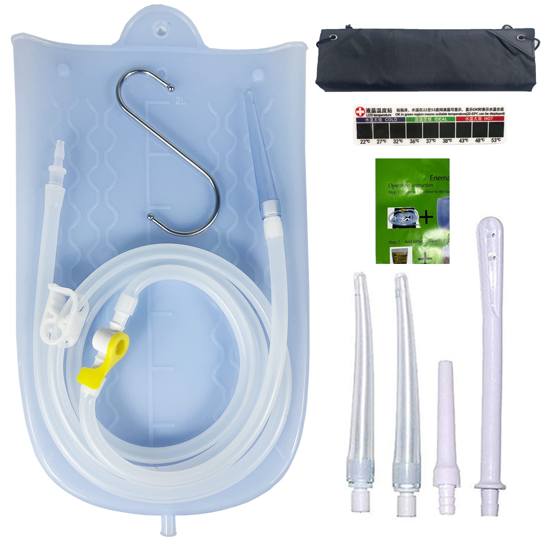 GNEGKLEAN silicone enema bag opening for easy cleaning and smooth preparation.