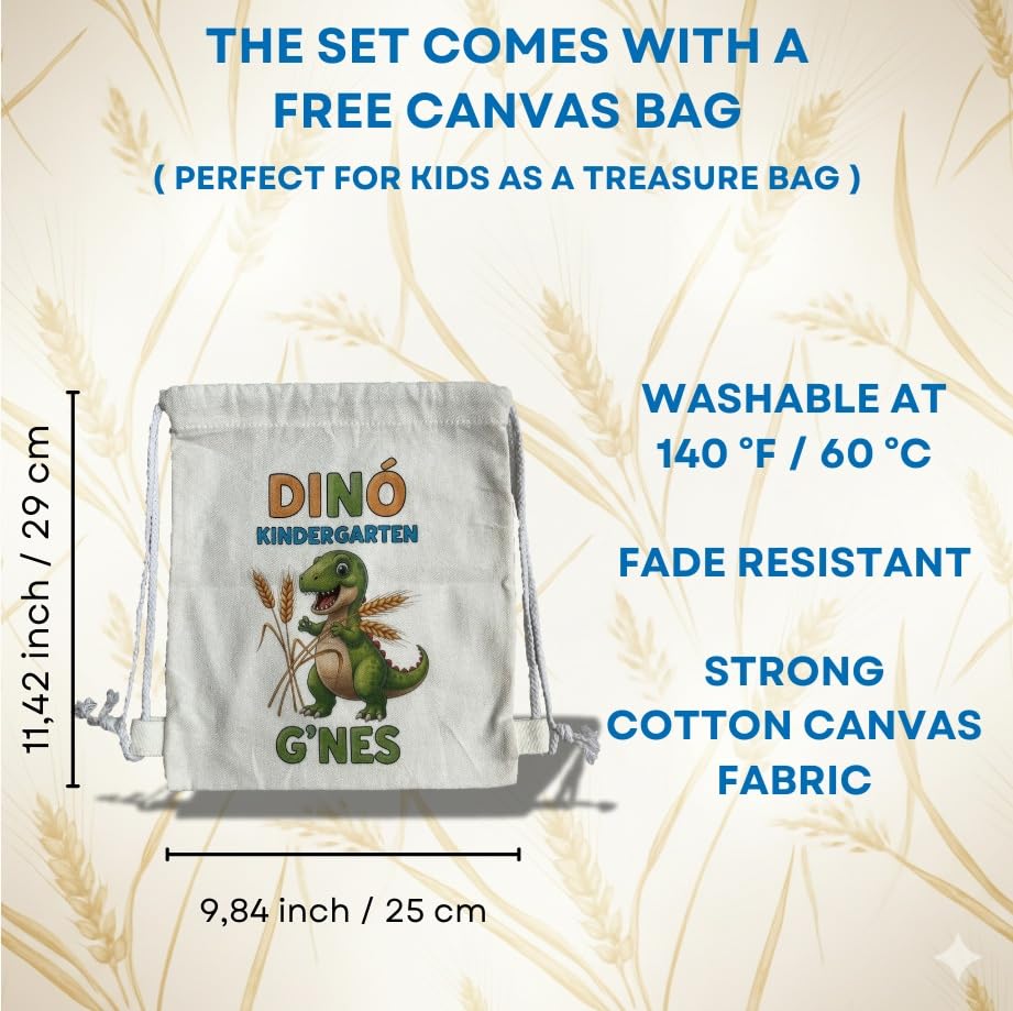 G'nes engraved dinosaur designs make mealtime engaging and visually appealing.