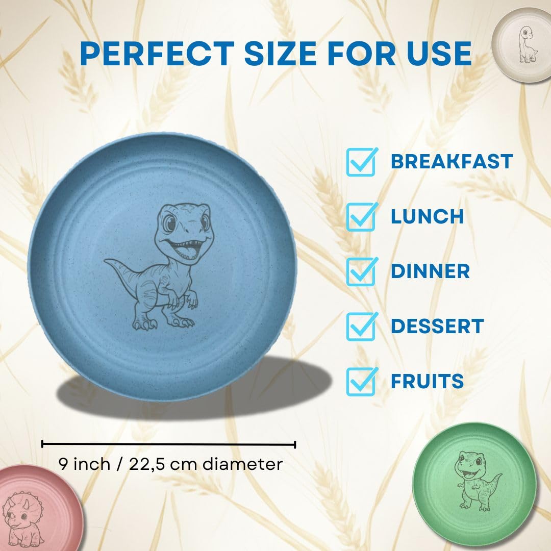 G'nes lightweight, shatterproof plates keep mealtime safe and fun for toddlers.