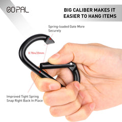 Go Pal stroller hook installs in seconds without tools.