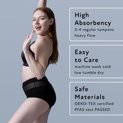 Goat Union full-coverage period underwear designed for overnight wear.