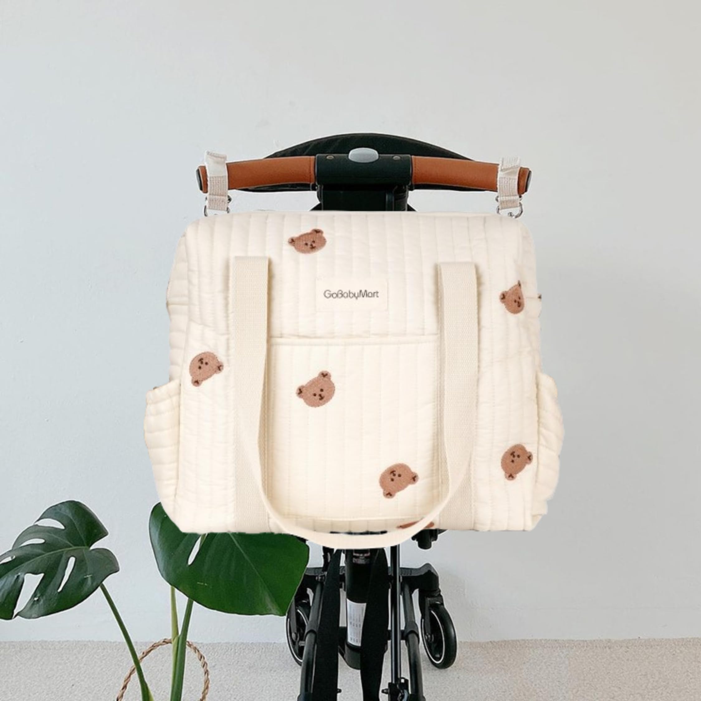 GOBABYMART 3pc Diaper Bag Set easy-clean lining simplifies cleanup