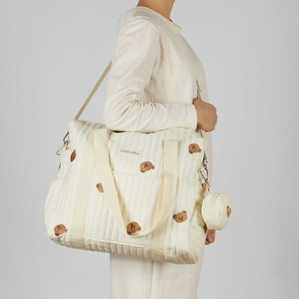 GOBABYMART 3pc Diaper Bag Set interior pockets for organized essentials