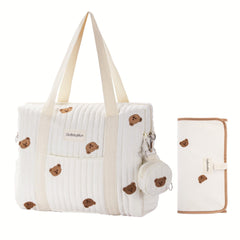 GOBABYMART 3pc Diaper Bag Set main bag with versatile storage for easy access