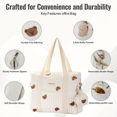 GOBABYMART 3pc Diaper Bag Set pacifier case keeps binkies clean on the go