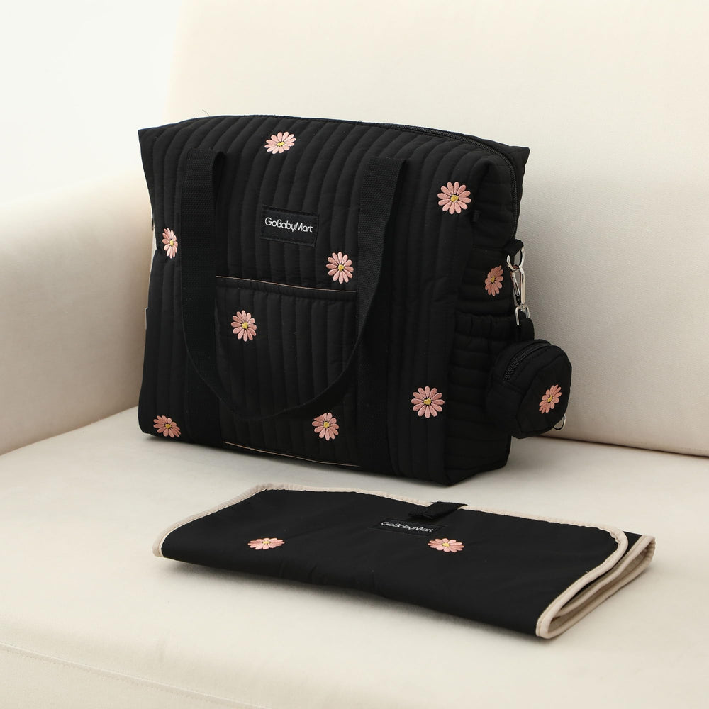 GOBABYMART diaper bag tote interior pockets for organized essentials