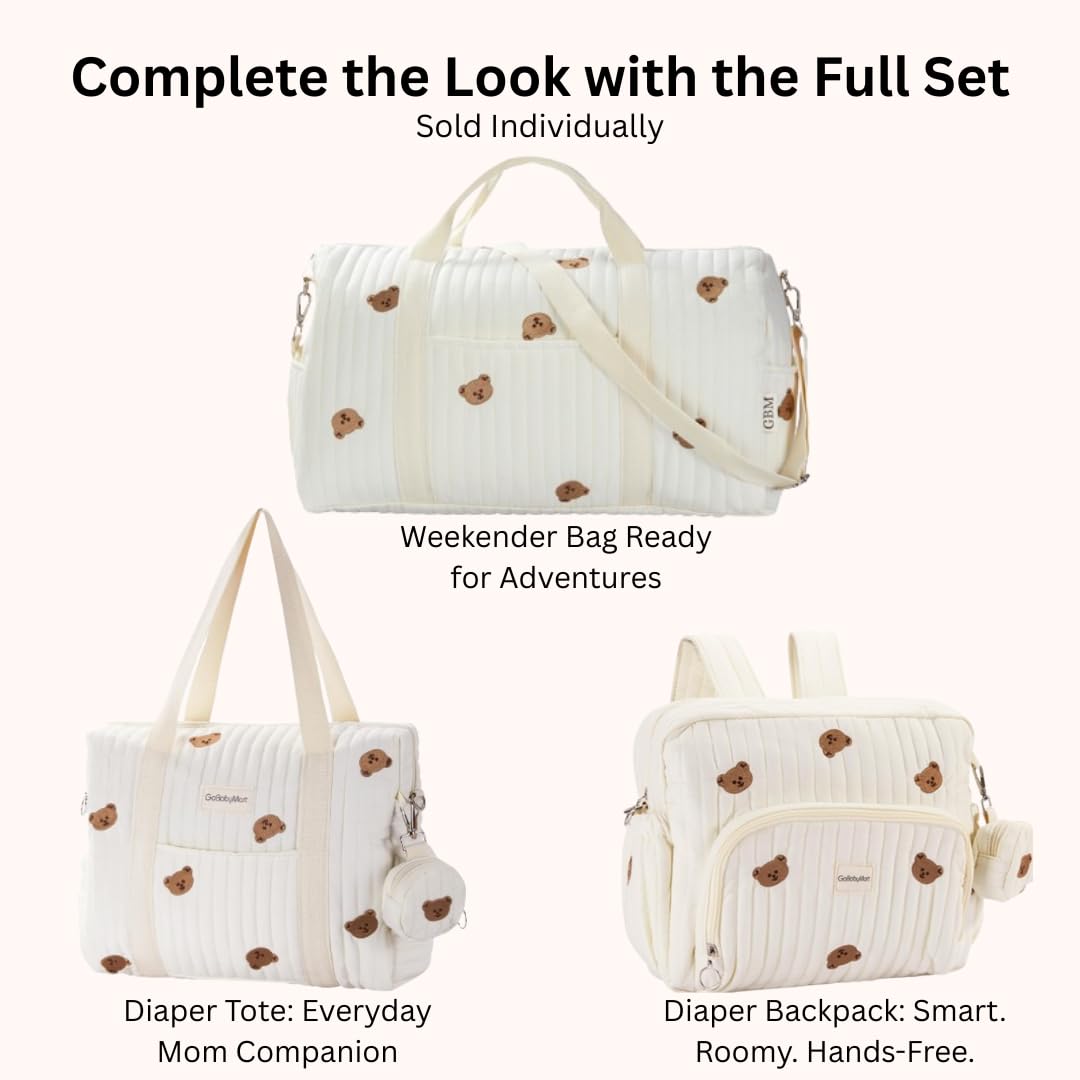 GOBABYMART medium-capacity diaper bag for daily outings.