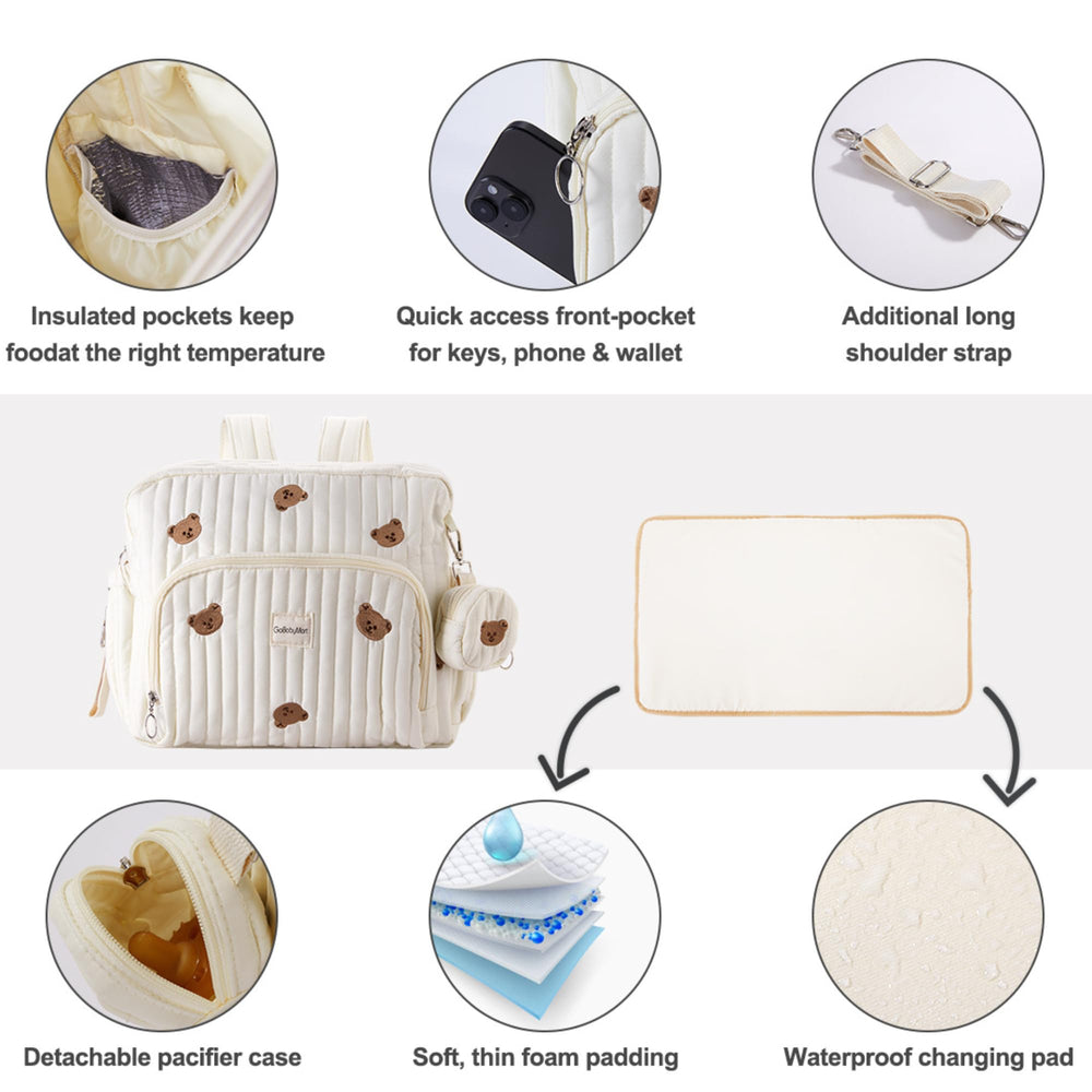 GOBABYMART multiple compartments for organized baby gear.