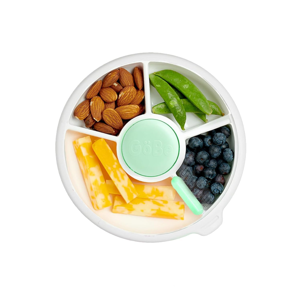 GoBe Kids Snack Spinner handle for easy grabbing on the go