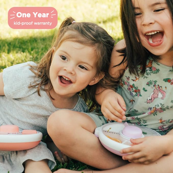 GoBe Kids Snack Spinner lid keeps snacks fresh and spill-proof during travel