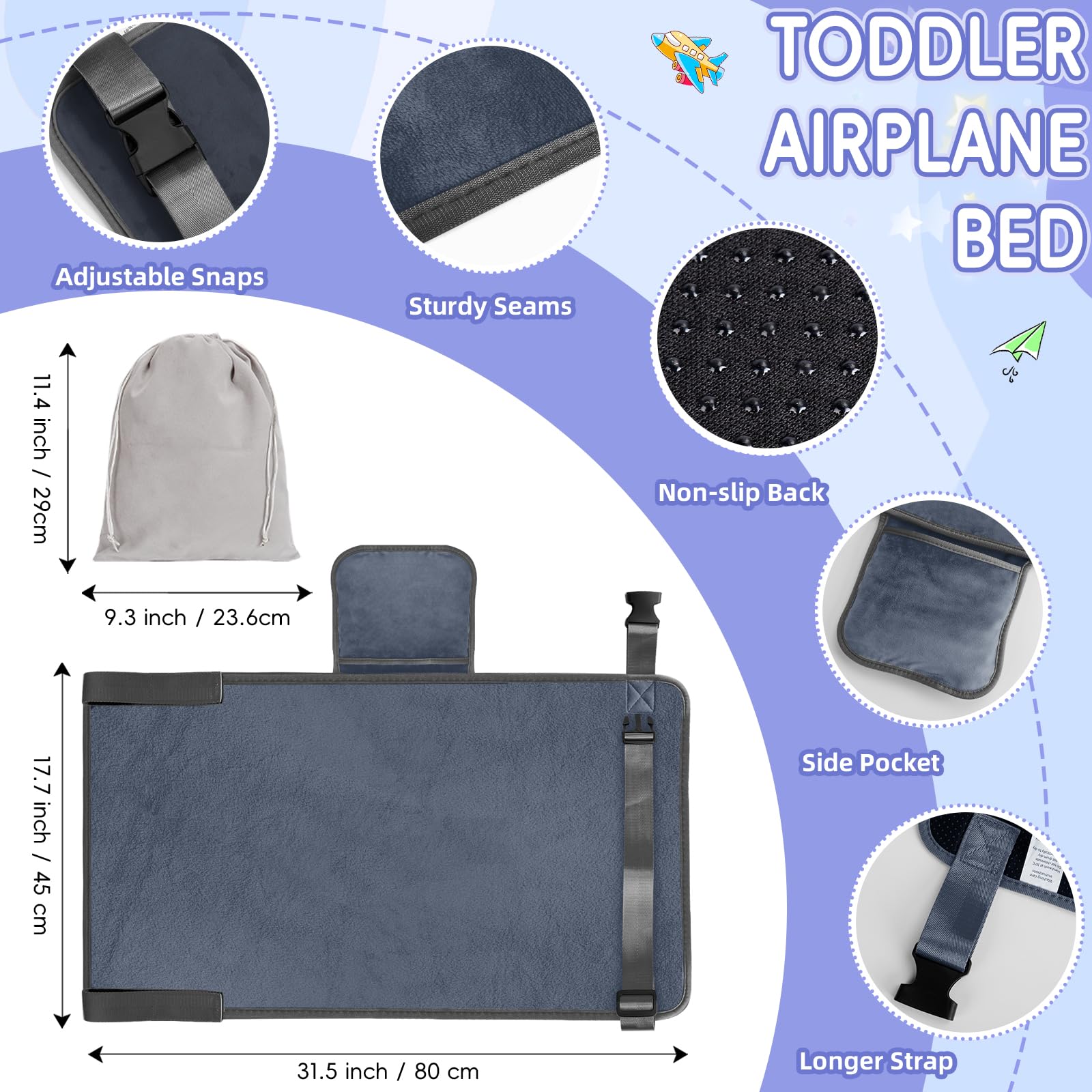 GoCozy anti-slip bottom design prevents sliding on the seat