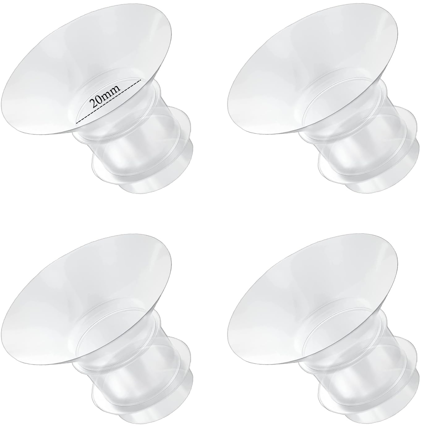 GOCROWEEN 20mm flange insert in soft silicone for comfortable pumping.