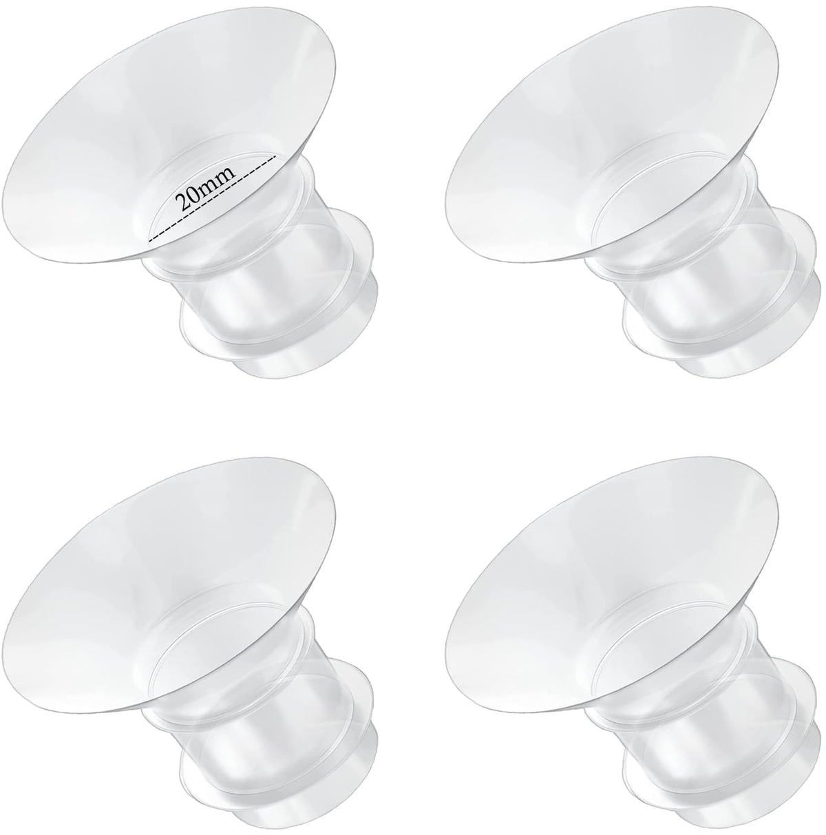 GOCROWEEN 20mm flange insert in soft silicone for comfortable pumping.