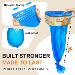 Godyoy compatible with Diaper Genie Classic for secure bag changes.