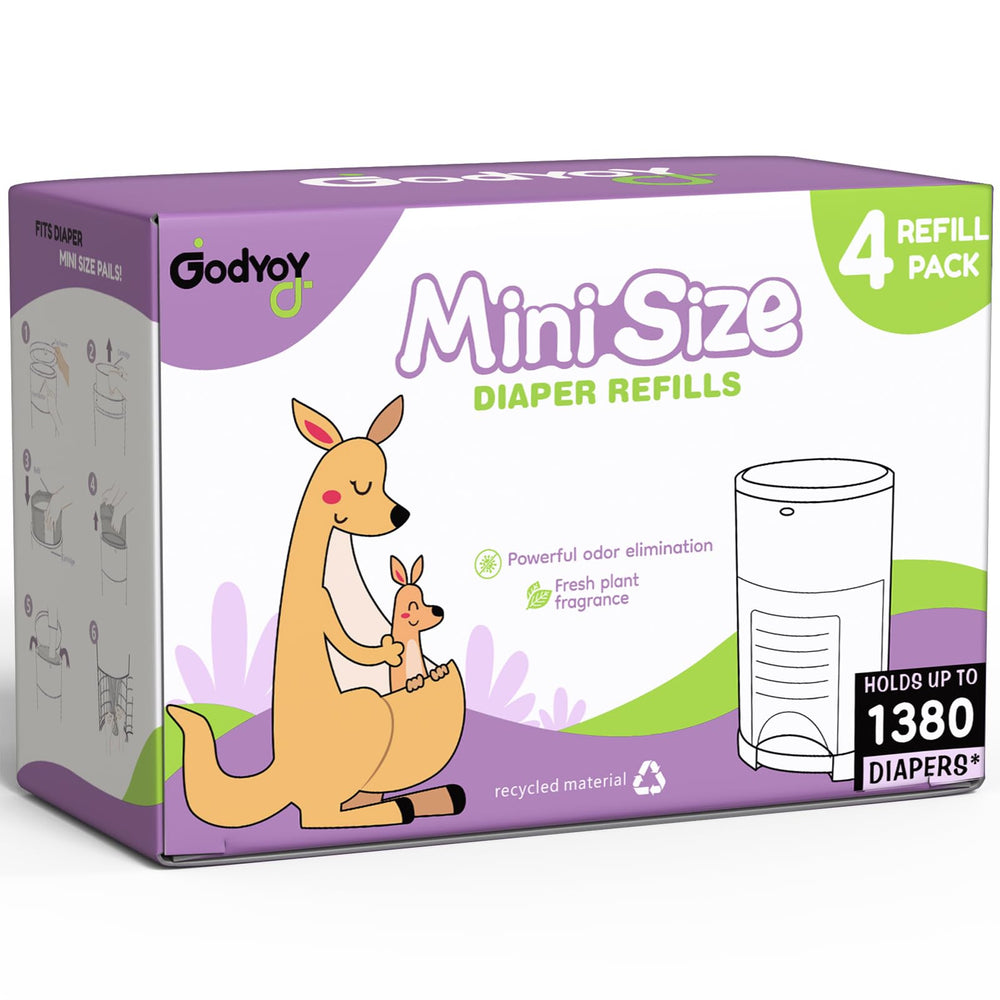 Godyoy Dekor Mini economical refill option for diaper pails.