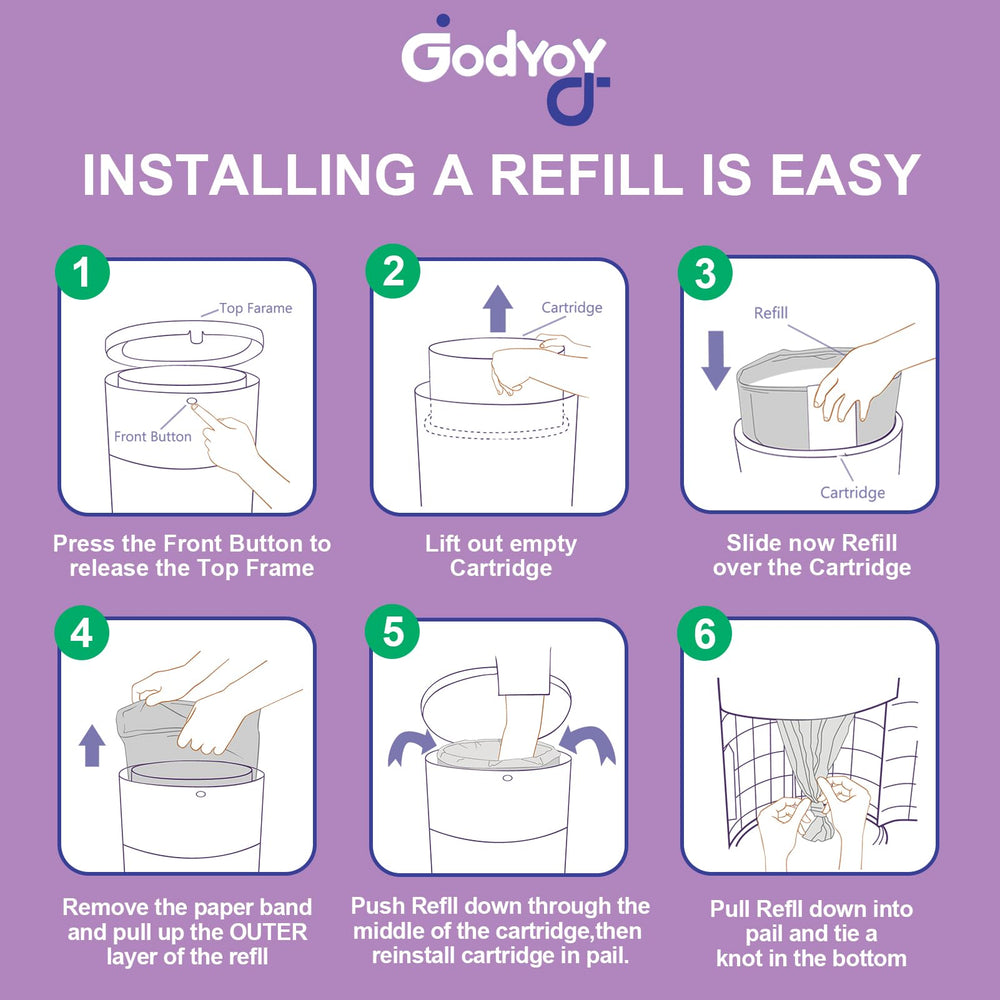 Godyoy Dekor Mini recycled-materials refill supports eco-friendly nursery.