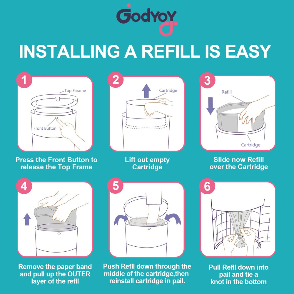 Godyoy four-pack refill for cost-efficient, extended use.