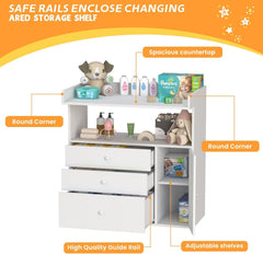 GOFEI nursery ready furniture fits in bedrooms and nurseries