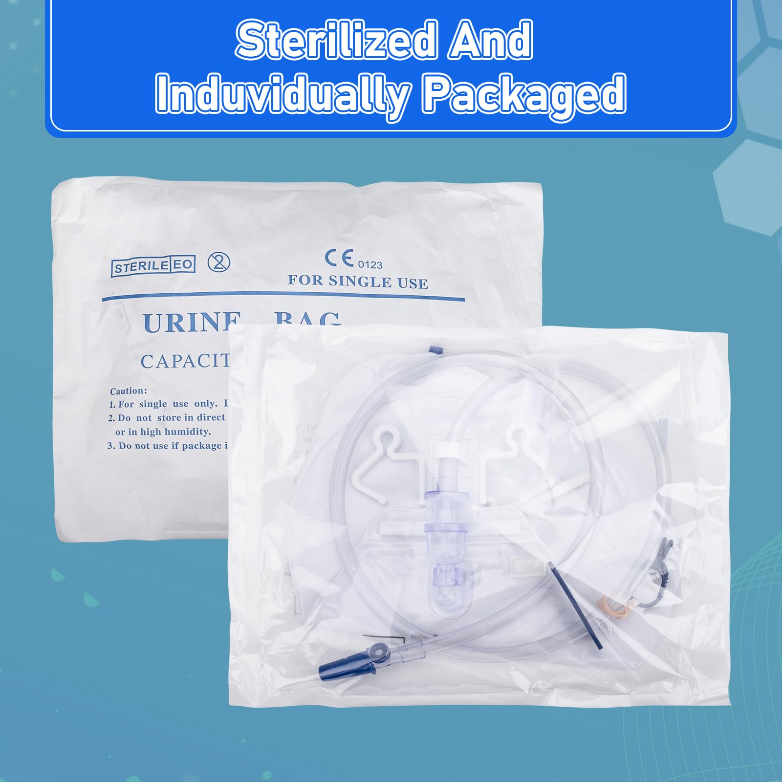Goffing bedside setup keeps the catheter bag neatly positioned during use.