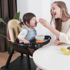 Gofirst 5-point harness ensures secure seating during meals