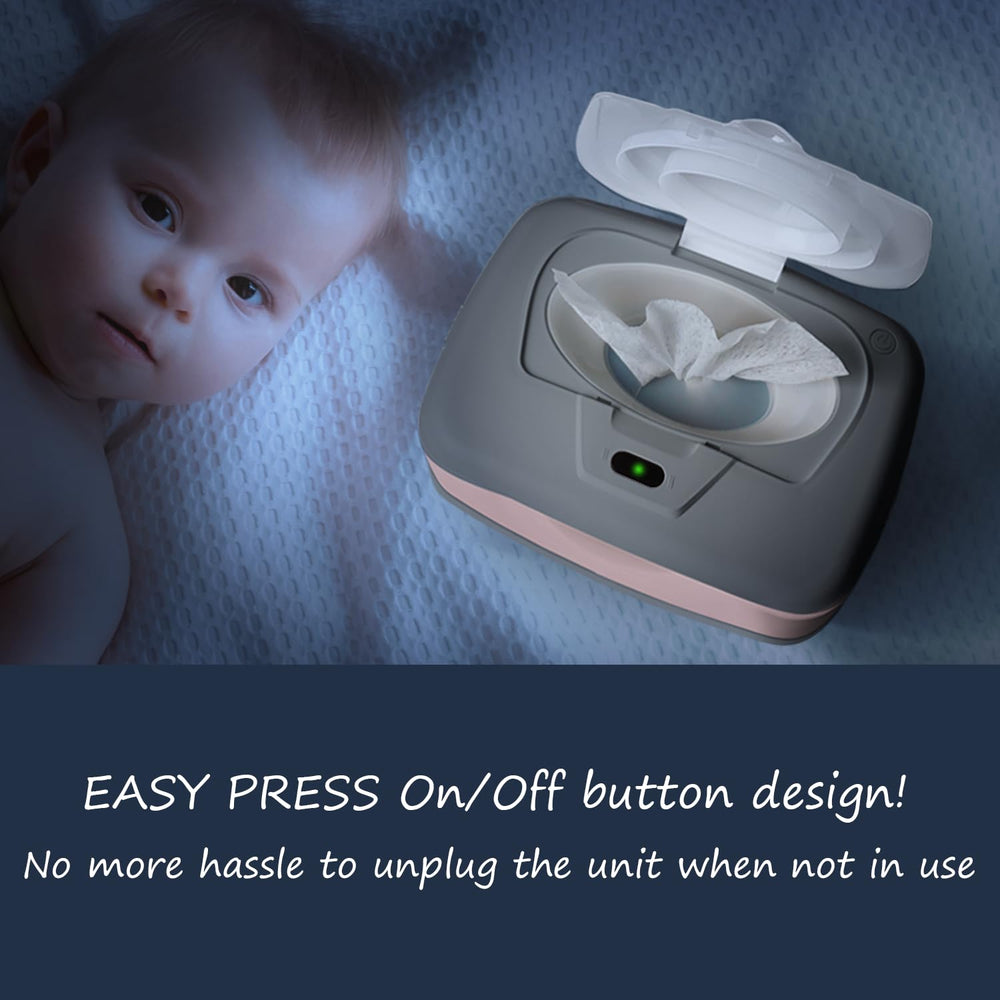 GOGO pure warm wipes maintained at a comfortable temperature during changes