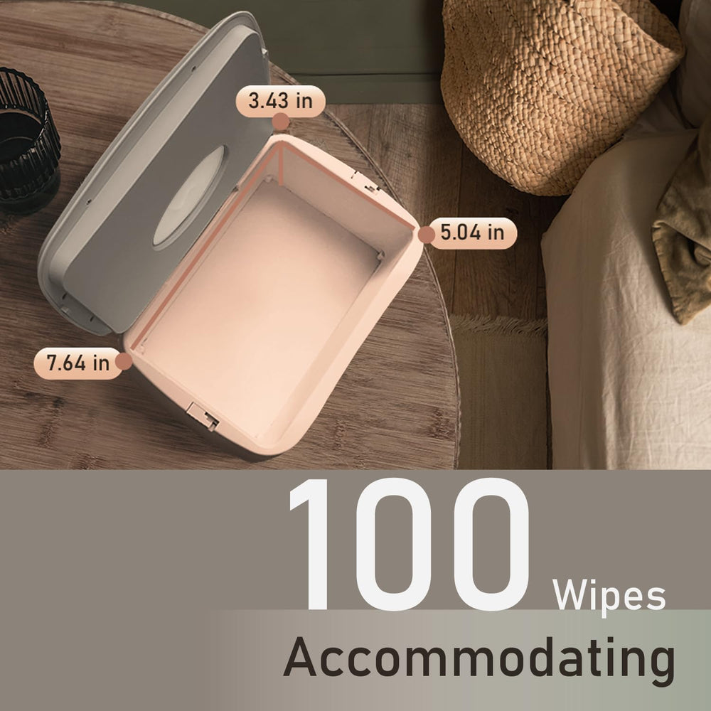 GOGO pure wipe warmer interior holds 100 wipes for quick access