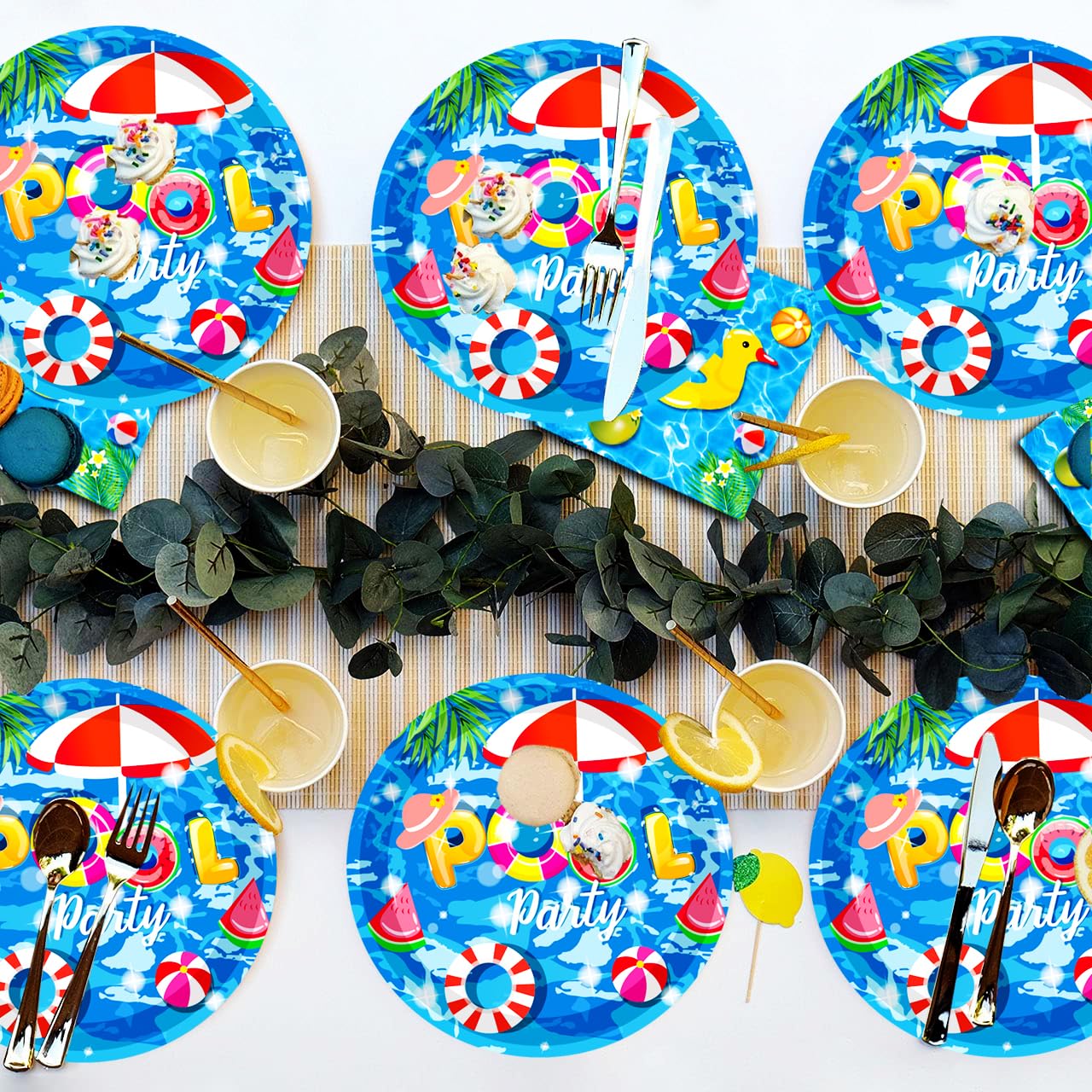 GOGUOGOFA blue pool party décor enhancing outdoor gatherings