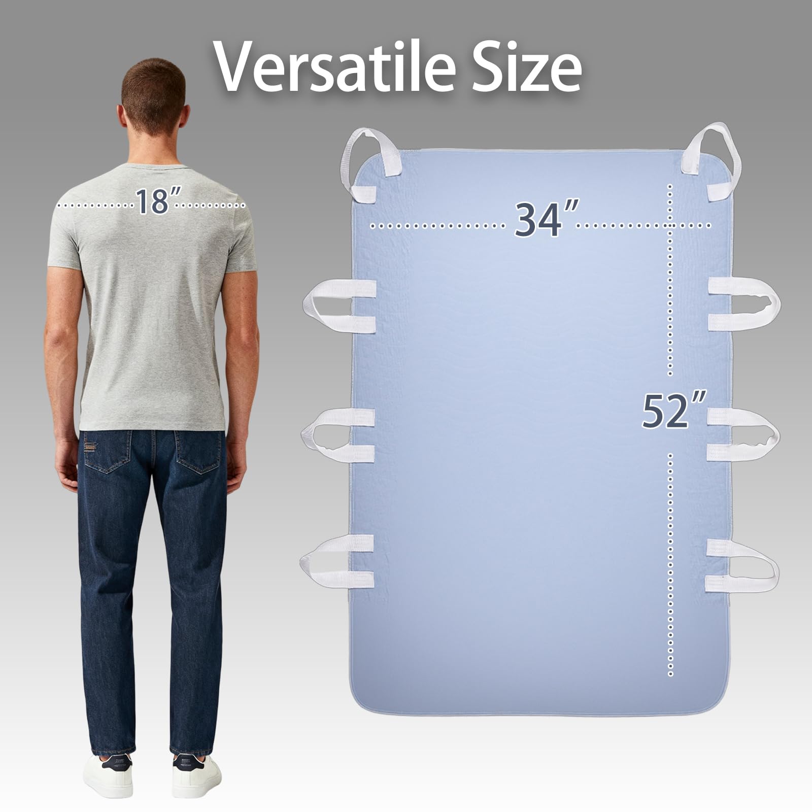 GOJVT bed pad with skin-friendly top layer reduces irritation.
