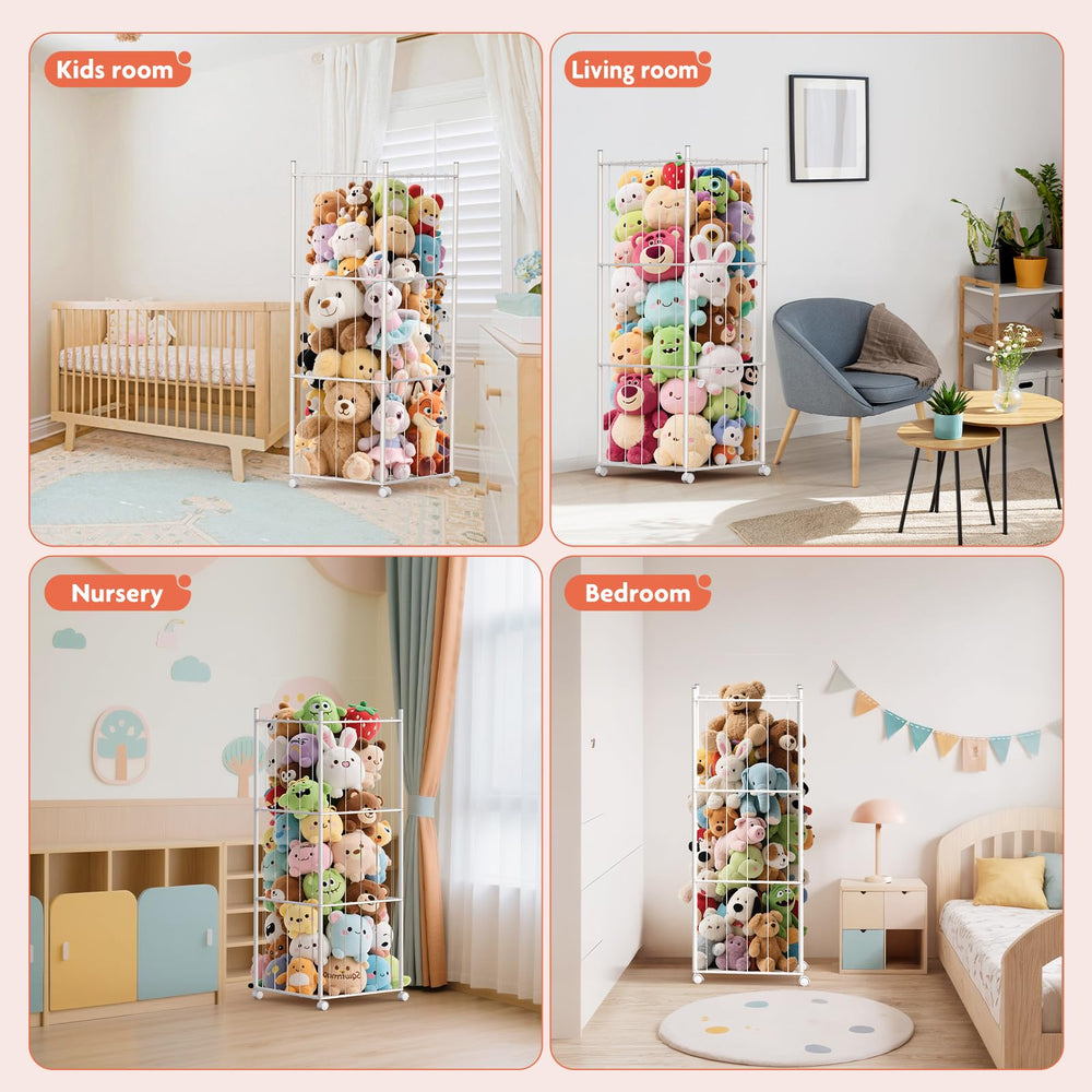 GoKEDA tall storage saves floor space while keeping toys organized